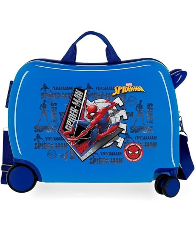 Mala Infantil Marvel Abs 4R. (2.Multid) Homem-Aranha Grande Poder Azul