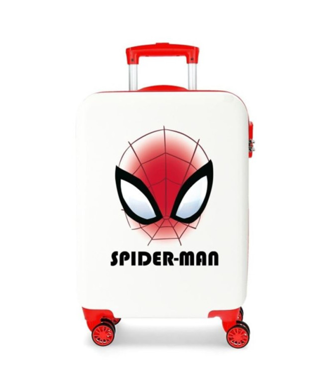 Trolley Marvel Abs 55Cm.4 Ruedas Spiderman Authentic Blanco