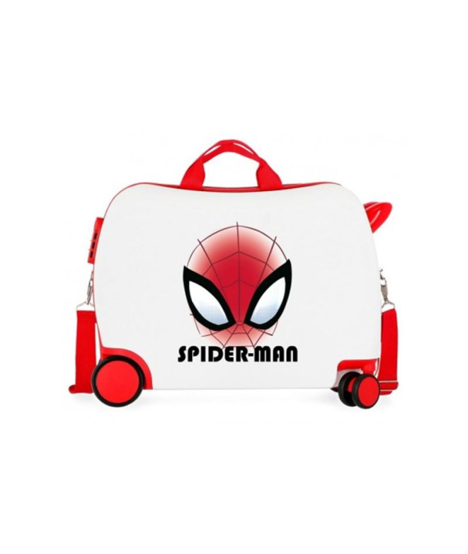 Mala Infantil Rodas Marvel Abs 4 (2 Multi) Homem-Aranha Autêntico Branco