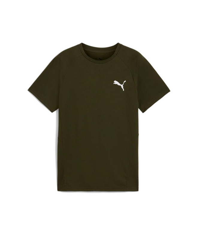 T-shirt Enfant Puma Evostripe Olive foncé