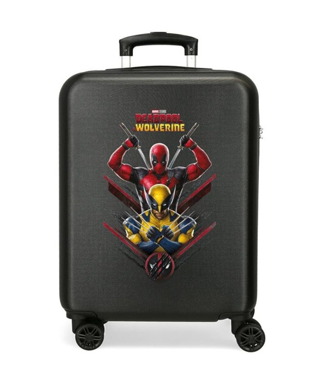 Trolley Marvel Abs 55Cm.4R. Deadpool & Wolverine Negro