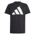Camiseta adidas Infantil Grande logótipo preto/branco