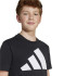 Camiseta adidas Infantil Grande logótipo preto/branco
