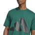 Camiseta adidas Homem Essentials Grande logótipo verde escuro/preto