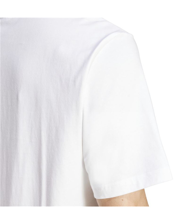 Camiseta adidas Linerar Single Homem Branco/Preto