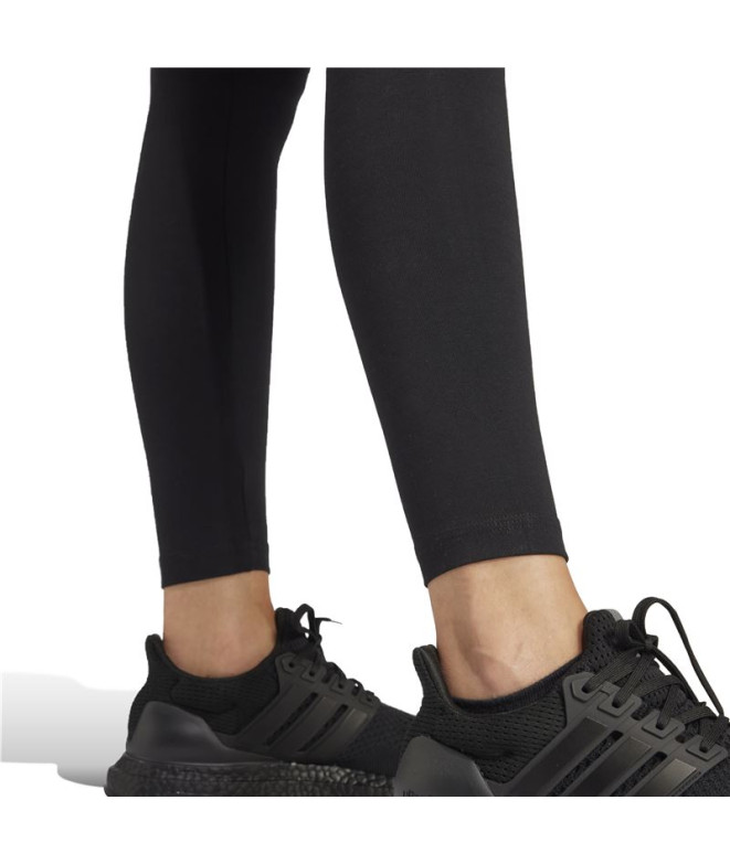 Mallas adidas Linear Cotton Mujer Negro/Blanco