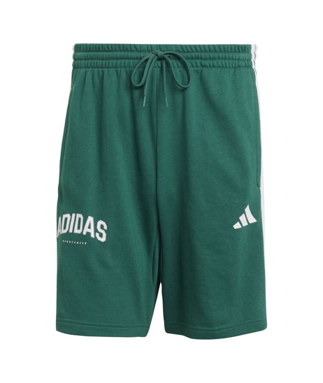 Pantalones adidas 3 Bandas Sho Hombre Verde Oscuro