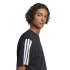 Camiseta adidas Homem 3 riscas simples preto/branco