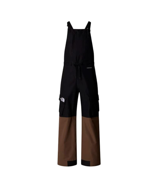 Calça The North Face Homem by Snow Dragline Bib Preto/Marrom fumado