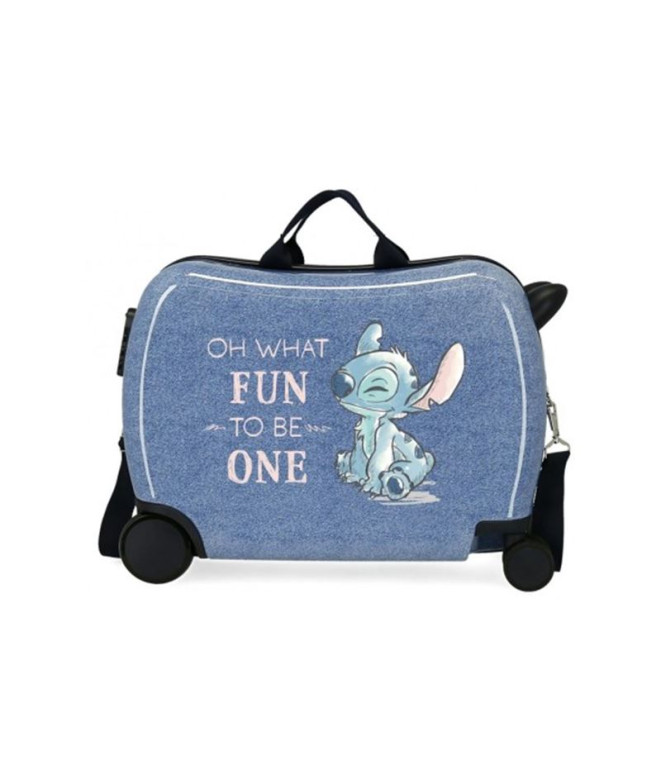 Mala Infantil Disney 4W Stitch Dace It Out- Fun To Be One Azul