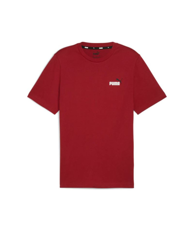 Camiseta Casual Puma Ess+ 2 Col Small Logo Hombre Intense Red