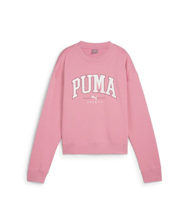 Sweat Décontracté Femme Puma Squad Crew Fl Mauved Out