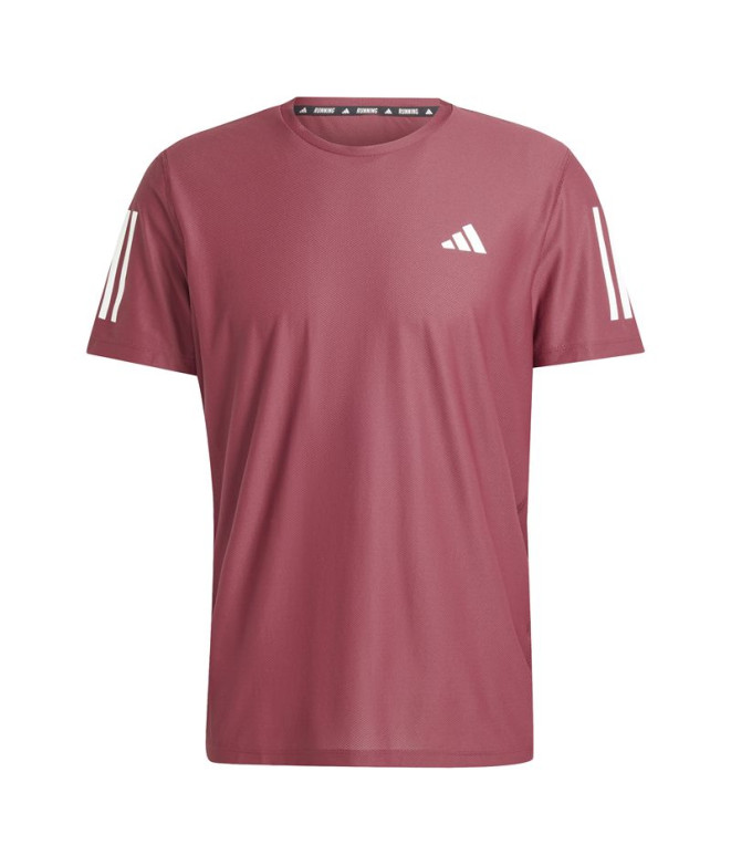 Camiseta de Running adidas Own The Run Hombre Rojo