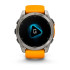 Reloj Garmin Fenix 8 - 51mm AMOLED Zafiro Tiranio plateado Correa Silicona Naranja