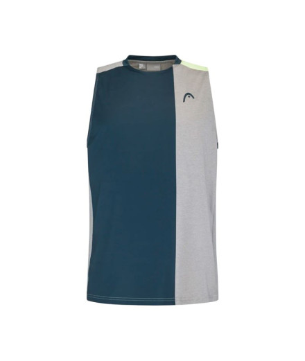 Camiseta de Pádel Head Padel Tank Top Hombre Gris