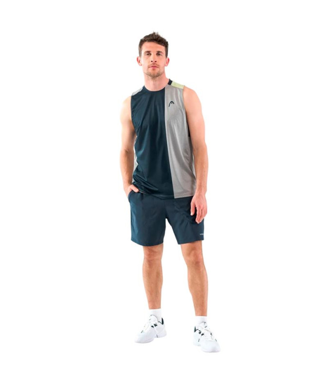 Camiseta de Pádel Head Padel Tank Top Hombre Gris
