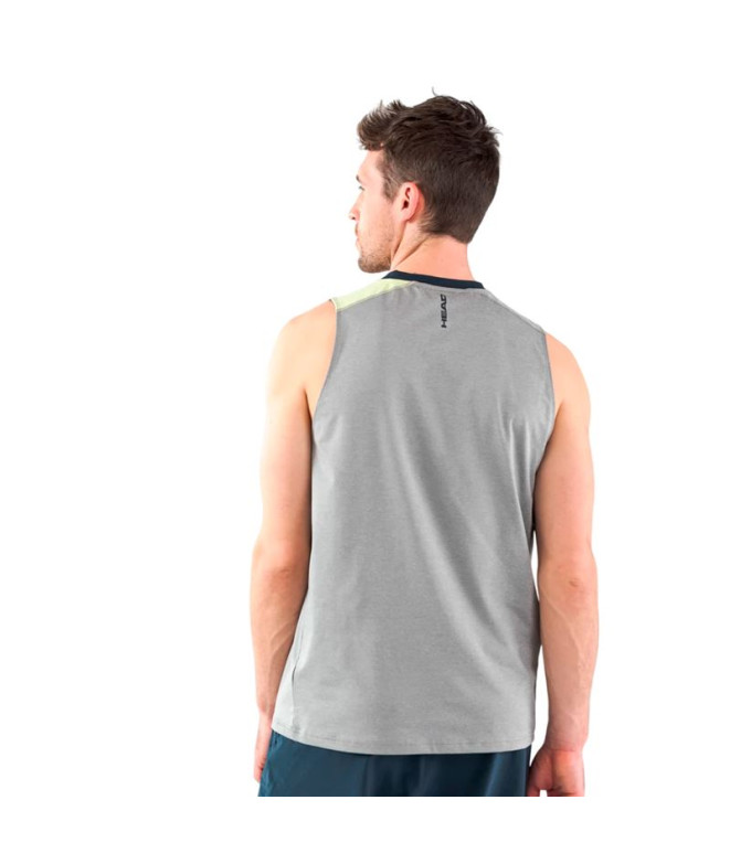 Camiseta de Pádel Head Padel Tank Top Hombre Gris