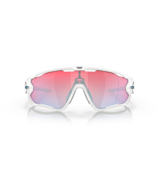 Lunettes de soleil Cyclisme de Oakley Jawbreaker Polwht W/ Prizm Sapph Snow