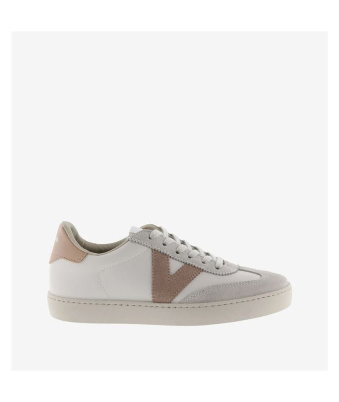 Zapatillas Victoria Berlin Ciclista Efecto Piel & Serraje Mujer Cuarzo
