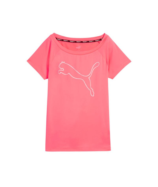 Camiseta Fitness por Puma Train Favorite Jersey Cat Mulher