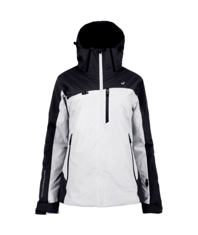 Casaco Montanha Joluvi Mulher de Sestriere Branco/Preto