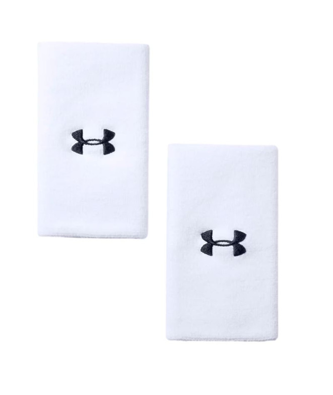 Muñequera de Fitness Under Armour 6'' Performance Wristband Blanco