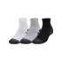 Meias Fitness Under Armour por Performance Tech 3Pk Qtr Cinzento