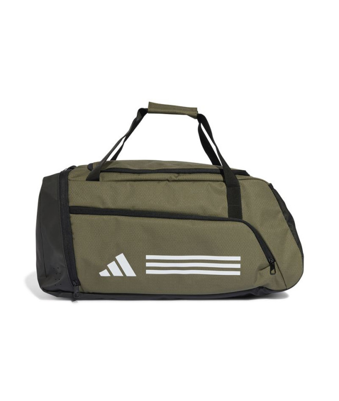 Bolsa Fitness adidas do Essentials 3-Stripes Duffel Bag Medium Olive Green