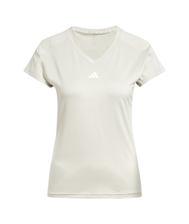 Camiseta de Fitness adidas Aeroready Minimal Mujer Azul/Blanco