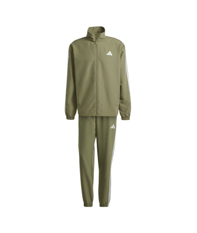 adidas Homme Tracksuit 3Stripes Wv Tt Ts Vert foncé