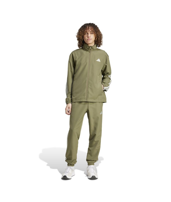 Chandal adidas 3Bandas Wv Tt Ts Homem Verde Escuro