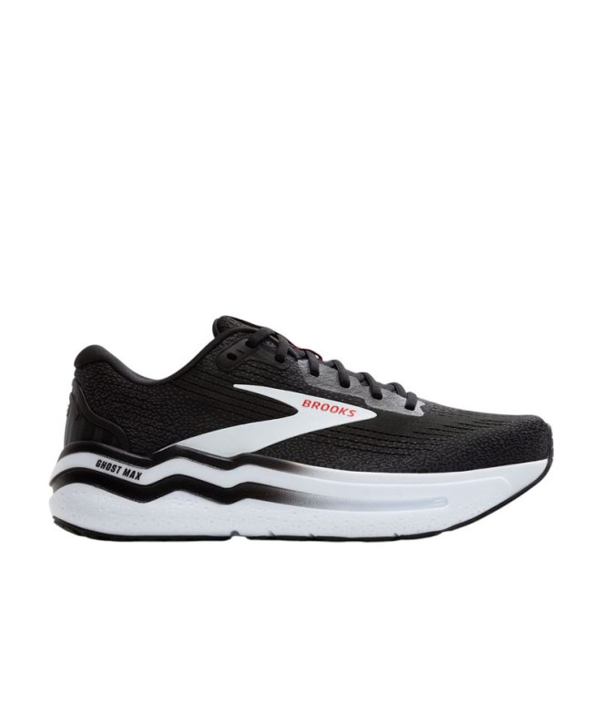 Zapatillas de Running Brooks Ghost Max 2 Hombre Black/White/Fiery Red