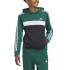Moletom adidas Infantil Tiberio 3 Band Colorblock Hoodie Verde escuro