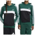 Moletom adidas Infantil Tiberio 3 Band Colorblock Hoodie Verde escuro