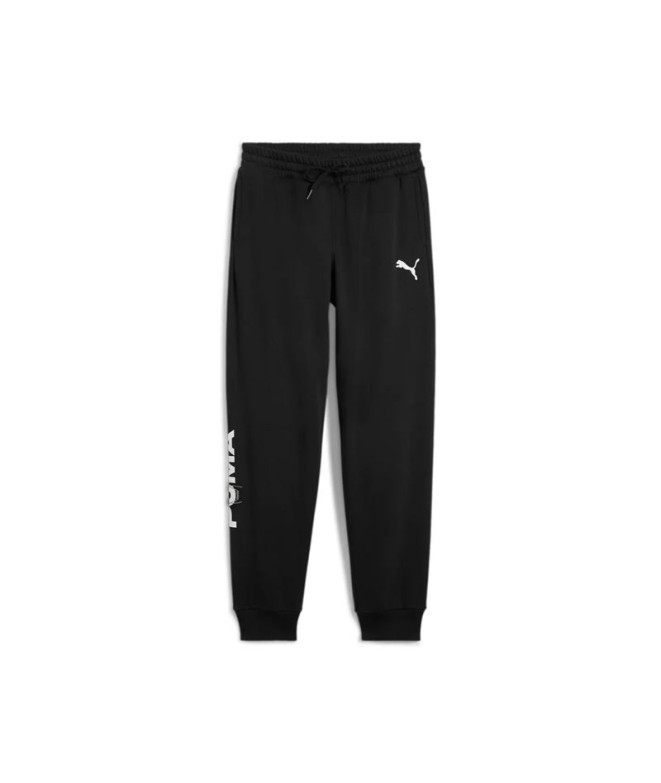 Calça Basquetebol Menino puma Basketball Winning Shot Sweatpants Fl Black