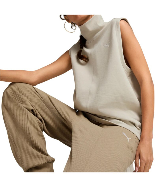 Calça Casual Mulher Calças de cintura alta Puma...