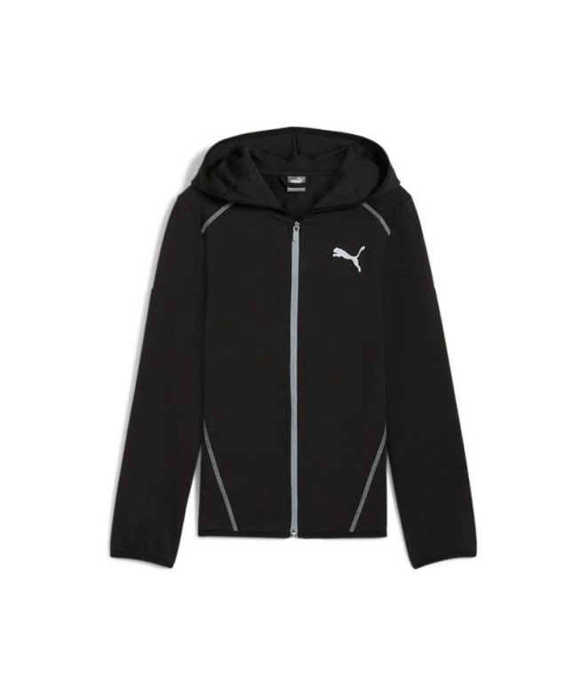 Chaqueta de Fitnes Puma Active Sports Full-Zip Niño Negro