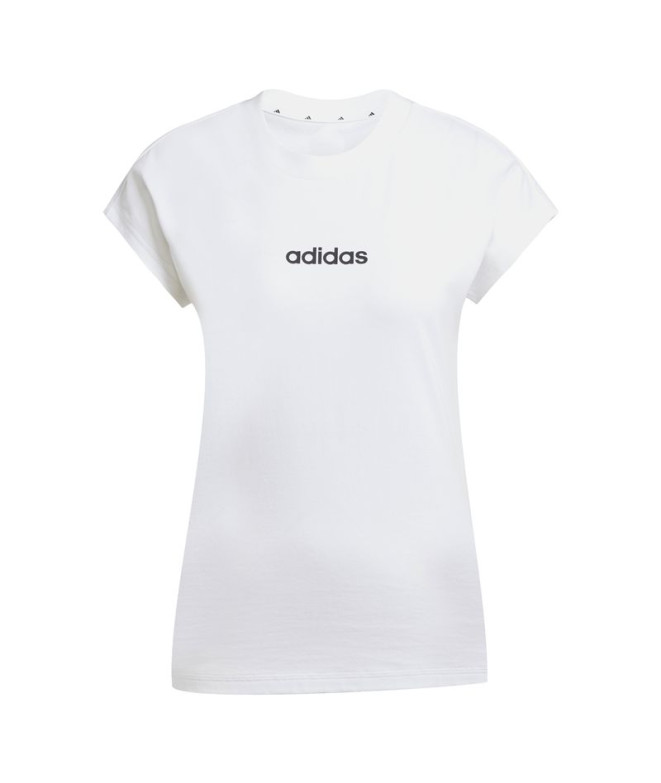 Camiseta adidas Lin Sj Mujer Blanco/Negro