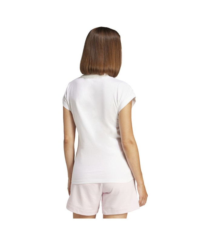 Camiseta adidas Lin Sj Mulher Branco/Preto