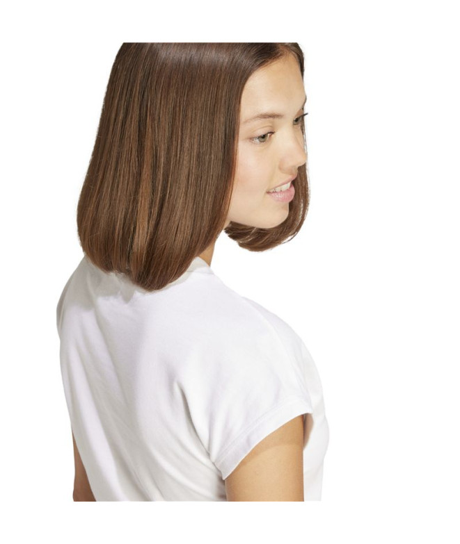 Camiseta adidas Lin Sj Mulher Branco/Preto