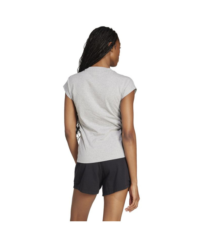 Camiseta adidas Mulher Lin Sj Cinzento/Preto