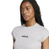 Camiseta adidas Mulher Lin Sj Cinzento/Preto