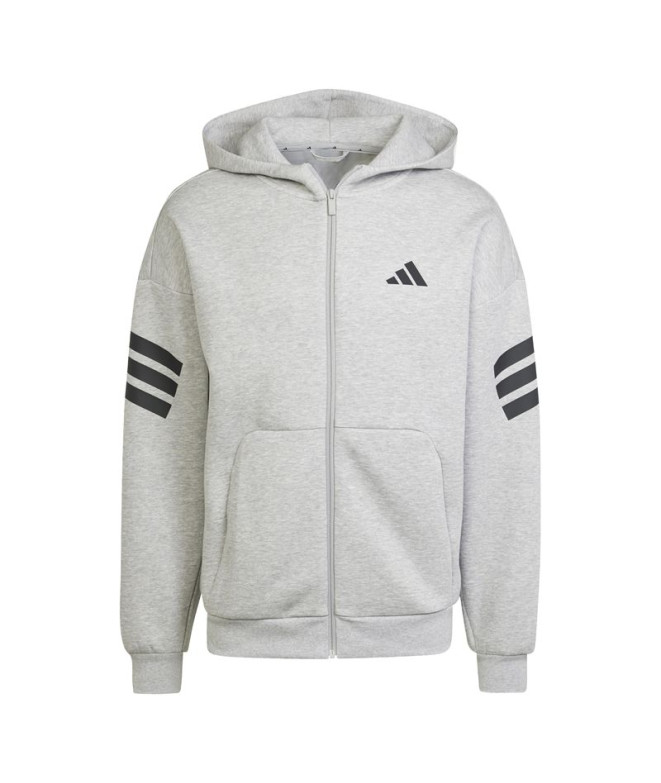 Sweat adidas Homme Future Icons 3 Band Fz Grey