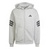 Sudadera adidas Future Icons 3 Bandas Fz Hombre Gris