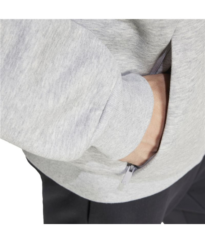 Sweat adidas Homme Future Icons 3 Band Fz Grey