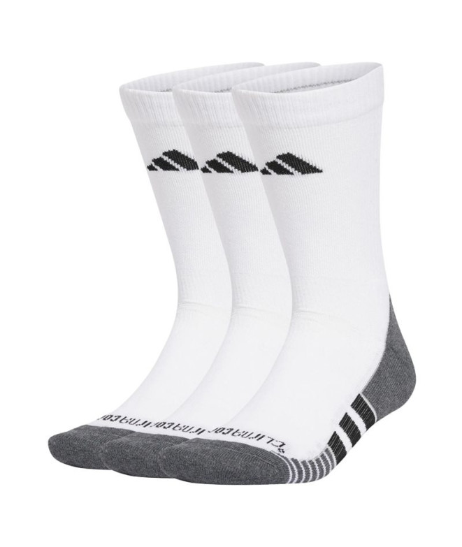 Calcetines de FitnEssentials adidas Prf C Cc Crw 3P Infantil Blanco/Negro
