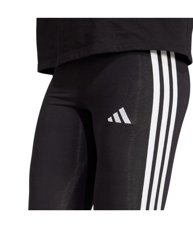 Mallas adidas 3 Bandas Sj Mujer Negro/Blanco