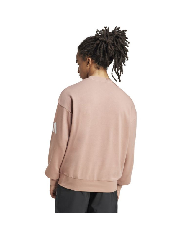 Moletom adidas French Terry Homem Swt Rosa/Branco