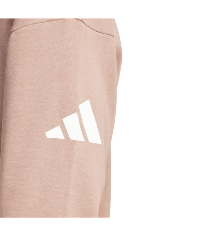 Moletom adidas French Terry Homem Swt Rosa/Branco
