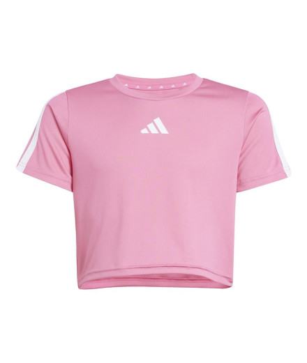 Conjunto Fitness adidas Set Menina de Jg Tr-Es 3Bandas Pink 2